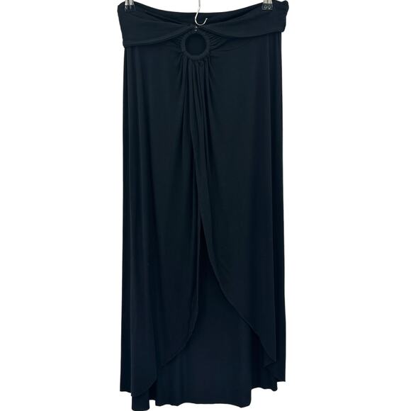 BCBGMaxAzria Dresses & Skirts - BCBG Maxazria Black Skirt with O-Ring Detail - Size Small